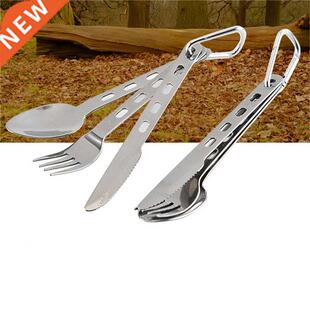 3pcs/set Ttanum Cutlery Set Ultra Lghtweght Knfe Fork S
