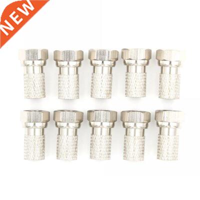 10Pcs/lot New Aluminium Alloy F Plug Connector RG6 Satellite