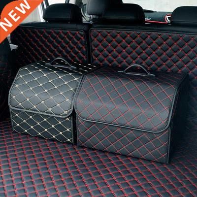 Multipurpose Collapsible Car Trunk Storage Organizer With Li