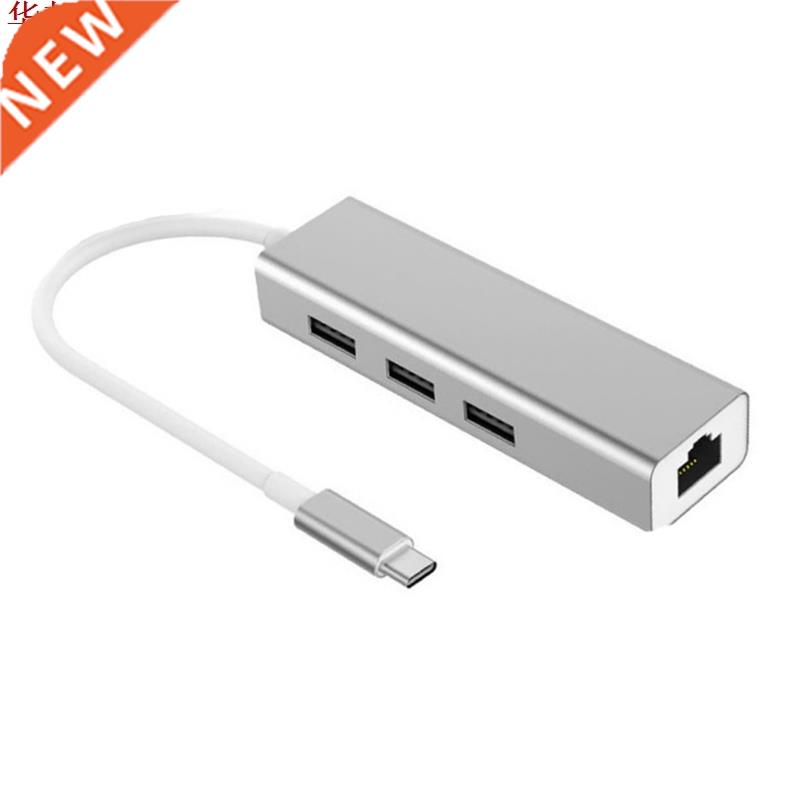 USB 3.1 Type C to RJ45 Hub 10/100Mbps Ethernet USB 3.0 Netwo