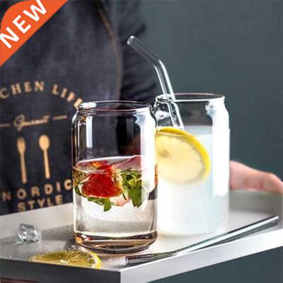 400ml Nordic Minimalist Glass Cup Transparent Drinking Utens