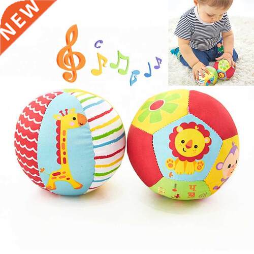 Soft Cloth Rattle Ball Baby Toy For 0-6 Months Stuffed Baby