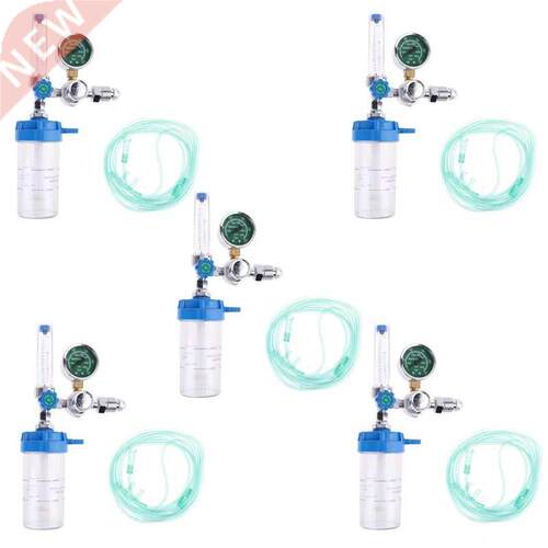 5X Oxygen Pressure Regulator Inhalator Gauge O2 Pressure Red