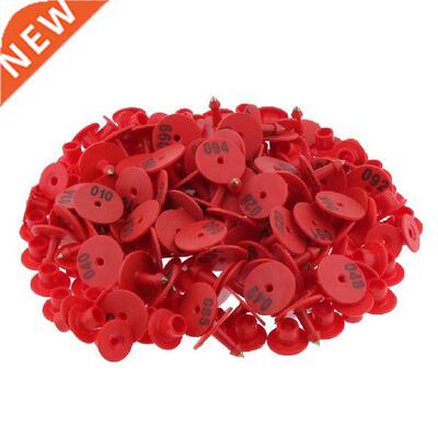 100PCS Pre Numbered Livestock Identification Ear Tag For