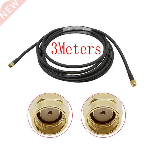 1Piece 3 Meters Low-loss 0-3Ghz 50 Ohm RG58 Coaxial Cable RP