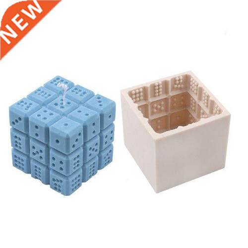 Candle Mold Dice Shape 3D Candle Making Silicone Mold