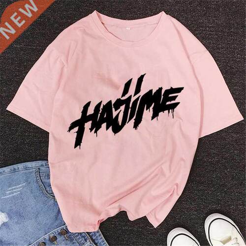 Fashion Russian Hip Hop Band Women Pink T shirt Hajime MiyaG