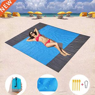 200x210cm Pocket Pcnc Waterproof Beach Mat Sand Free Blank