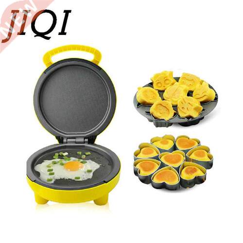 JIQI Electric Crepe Maker Mini Pizza Baking Pan Pastry Cook