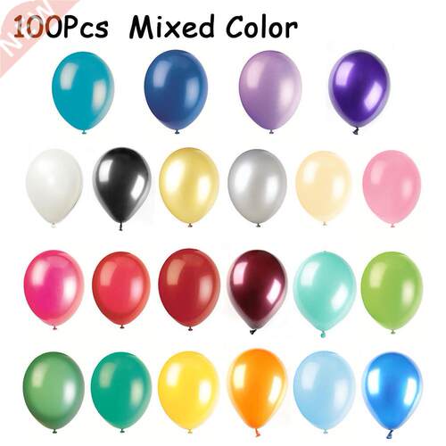100pcs 10 In Macaron Color Latex Balloon Color Mixing