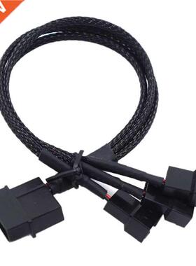 Molex To 3 Way 3Pin/4Pin Fan Adapter For Computer Case Fan /
