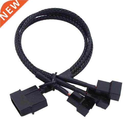 Molex To 3 Way 3Pin/4Pin Fan Adapter For Computer Case Fan /