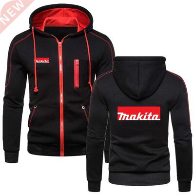 Makita Logo Hoodies Jacket Zipper Cotton Fashion Hooded Coat
