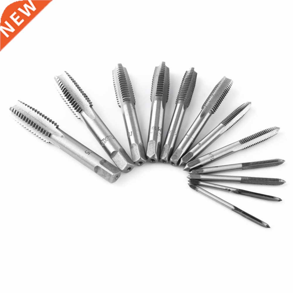 12pcs Thread Taps Drills Set Metric Straight Flutes Taps M/