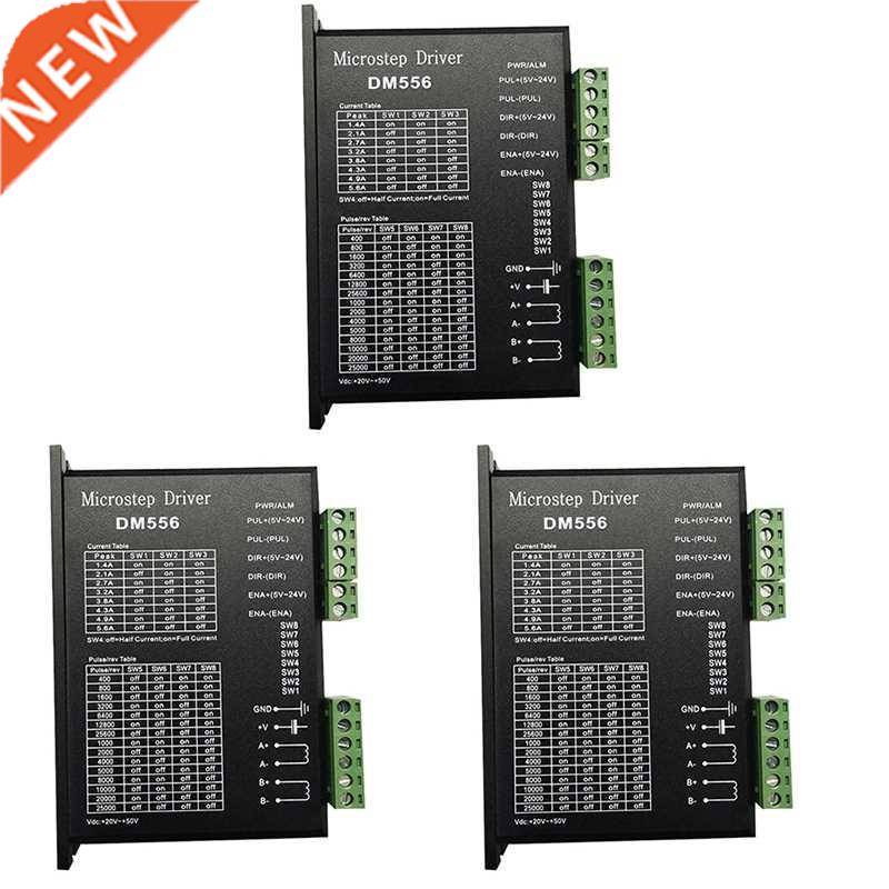 Promotion 3Pcs DM556 Driver Stepper Motor 2 Phase 5.6A for