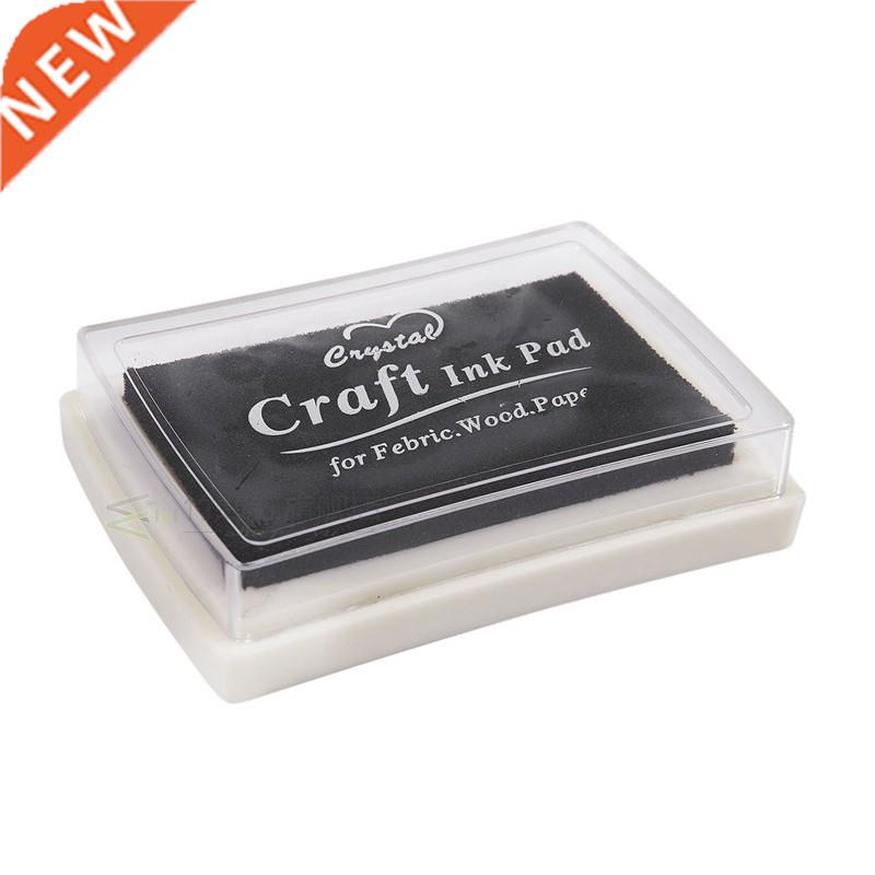Black Ink Pad Inkpad Rubber Stamp Print Craft Non-Toxic Bab
