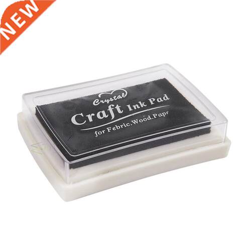 Black Ink Pad Inkpad Rubber Stamp Print Craft Non-Toxic Bab