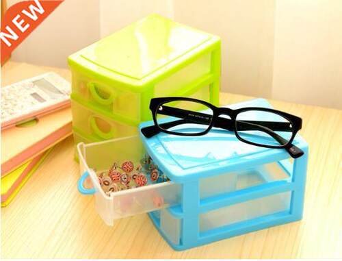 1PC Plastic Desktop Storage Box Translucent Drawer Type