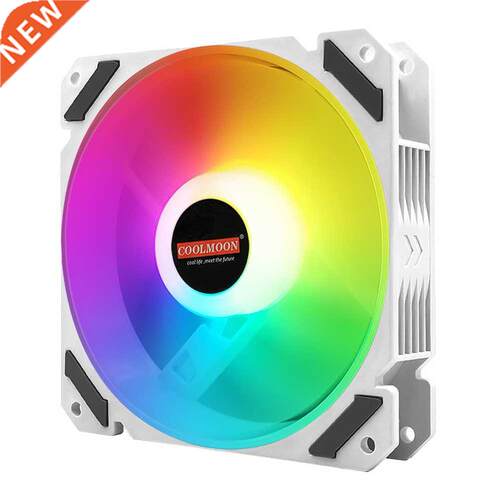COOLMOON 120mm Quiet Control Cooling Fan 4Pin PWM 5V 3Pin AR