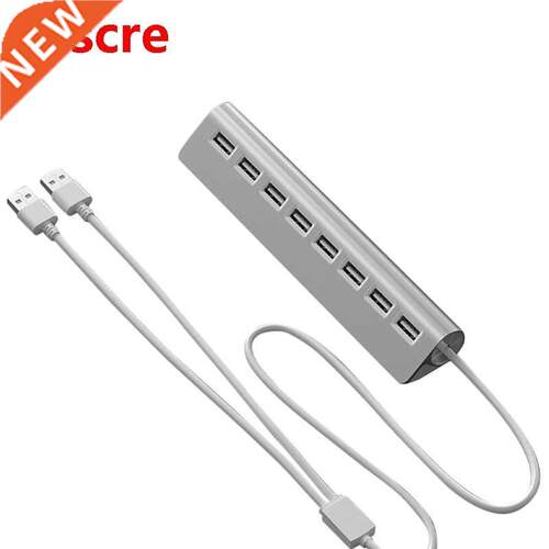 8-Port USB2.0 Hub with Power Supply Multi-Function Expansion