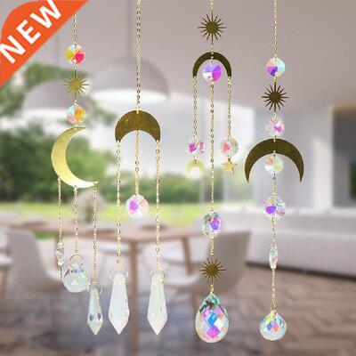 Moon Wind Chime Moon Sun Star Suncatcher Rainbow Maker