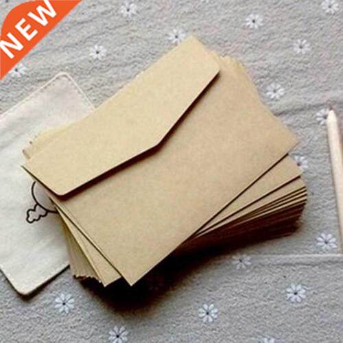 (10 Pieces/lot) 7*10cm Vintage Kraft Paper Envelopes Mini Gr