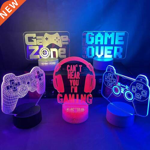 D Night Light Lamp Gaming Room Desk Setup Decor table Game