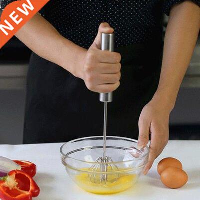 Semi-Automatic Egg Beater Mixer Stainless Steel Mixing Tool