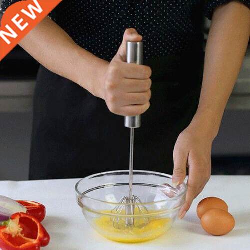 Semi-Automatic Egg Beater Mixer Stainless Steel Mixing Tool