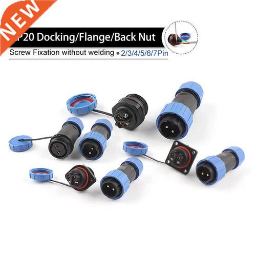 LP/SP20 IP68 Waterproof socket Aviation Plug Back nut/Dockin