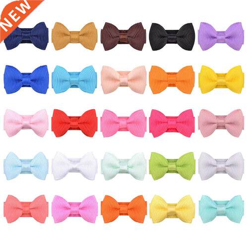 10pcs/lot 3.1 CM Mini Candy Color Handmade Bowknot Baby Girl