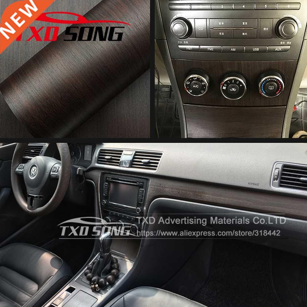 W1399 Premium matt wood grain vinyl sticker decal roll car