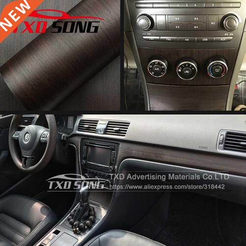W1399 Premium matt wood grain vinyl sticker decal roll car
