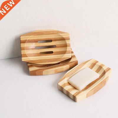 Natural Wooden Soap Bathroom Storage Box Dish Wood Soap Tray