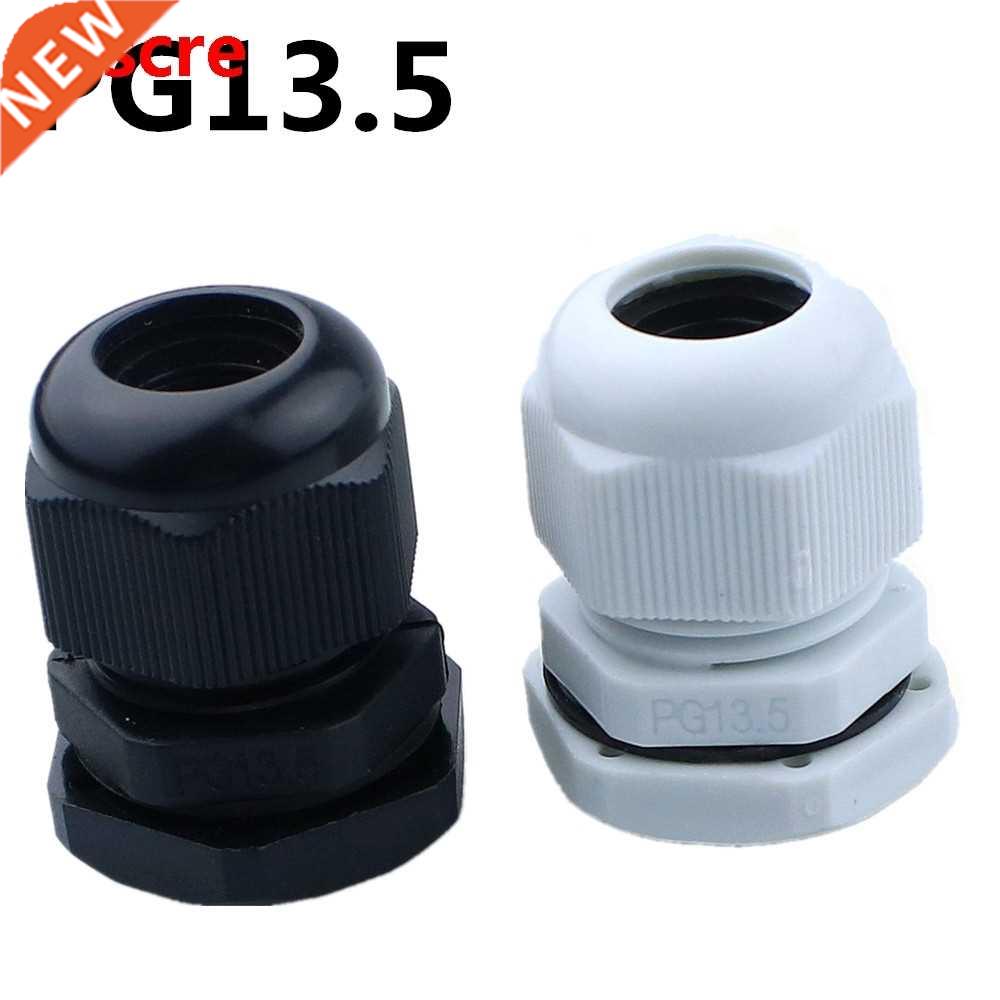 Promotion! 5 pcs PG13.5 White Plastic Waterproof Connectors