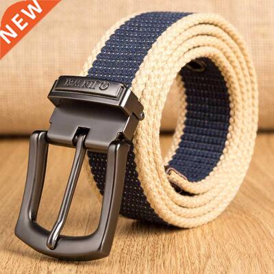High Quality Belts for Men Fashion Metal Pin Buckle Militar