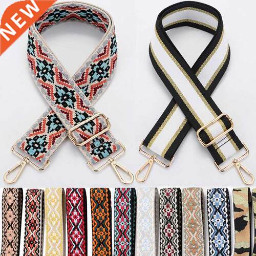 Jacquard Bag Strap Women Handbag Belt Wide Shoulder Bag Stra