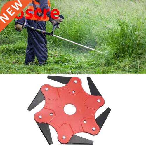 6 Steel Blades Razors 65Mn Lawn Mower Grass Trimmer Head Bru