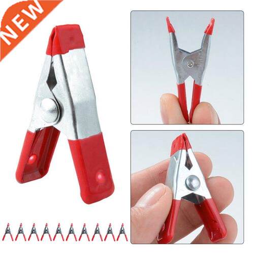 New 10/20/50/100Pcs Metal Spring Clamps 2 Clip w/ Soft Pl