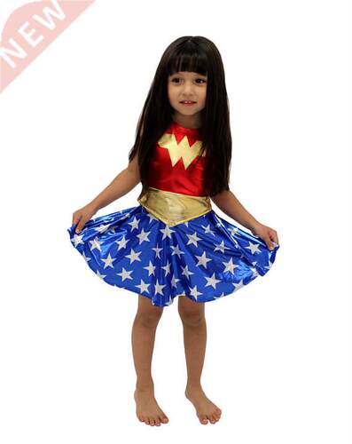 2022 SuperHero Girls TuTu Dress Hot Halloween Costume (3-9Y