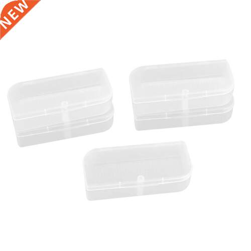 5 Pcs Clear Earphone Storage Case Box Holder Container