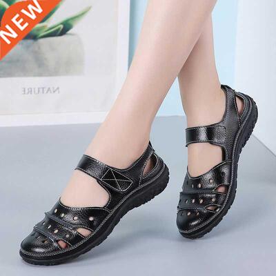 Women Sandals Ladies Comfortable Ankle Hollow Round Toe Sand