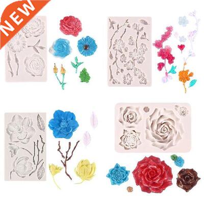 94PF DIY Handmade Silicone Fondant Mold Exquisite Rose