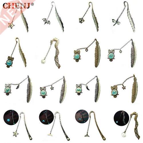 15 Styles Luminous Owl Bookmark Label Re Maker Feather Boo