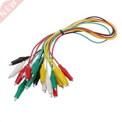 10Pcs Alligator Clips Electrical DIY Test Leads Double-ended