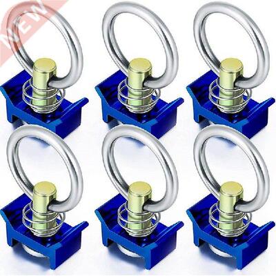 6Pcs Single Stud Fitting L Track 4000LB Capacity With