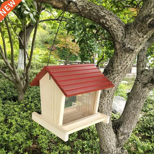 New Gazebo Hanging Wild Bird Feeder Outdoor Container With