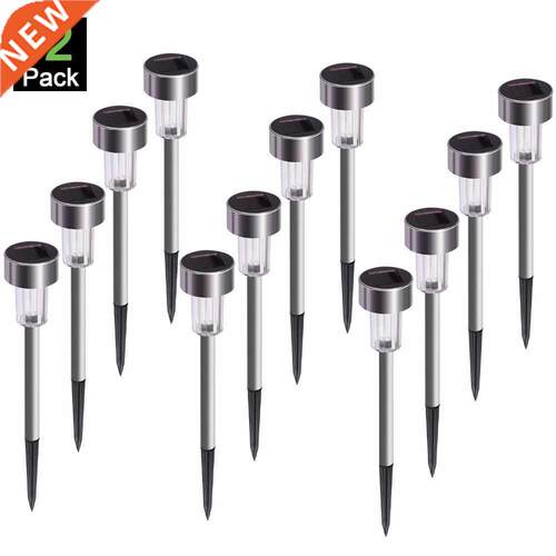 12Pcs Solar Garden Light Outdoor Solar Power Lantern Waterpo