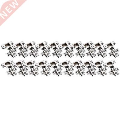 20 PCS Soft Close Satin Nickel Cabinet Door Hinges for Full