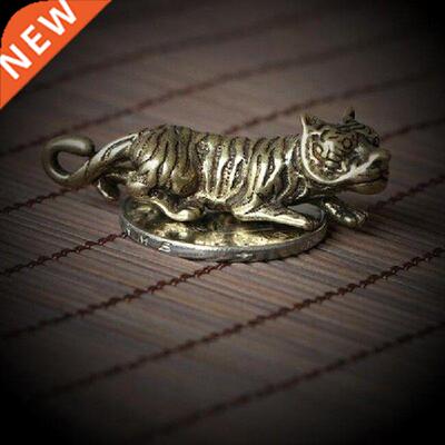 Copper Tiger Small Ornaments Retro Brass Chinese Zodiac